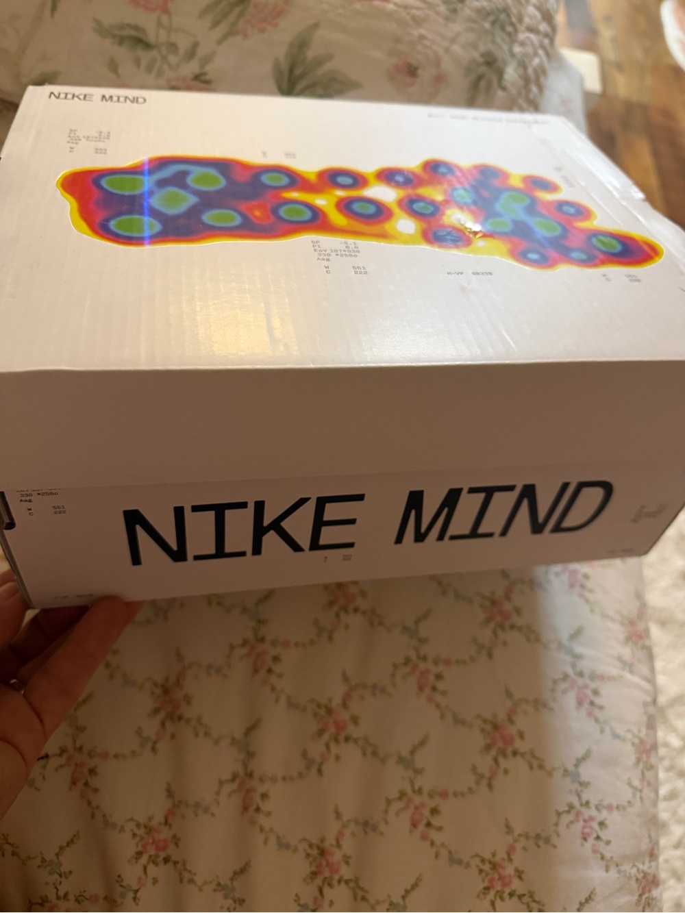 Nike Mind Kids Shoes - White Box with Multicolor Heatmap Graphic